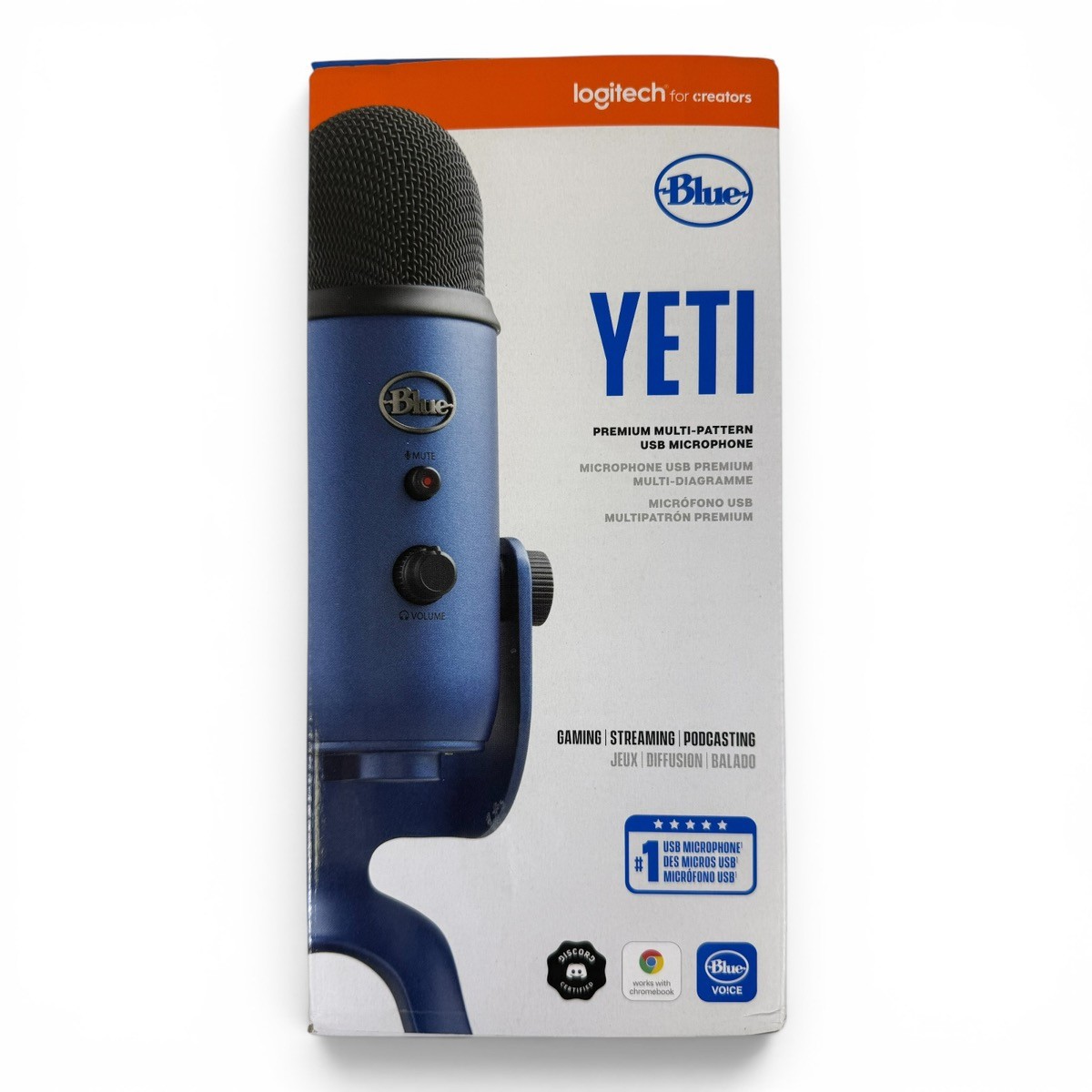 Blue Yeti Professional Multi-Pattern USB Condenser Microphone NEW (SPG065980)
