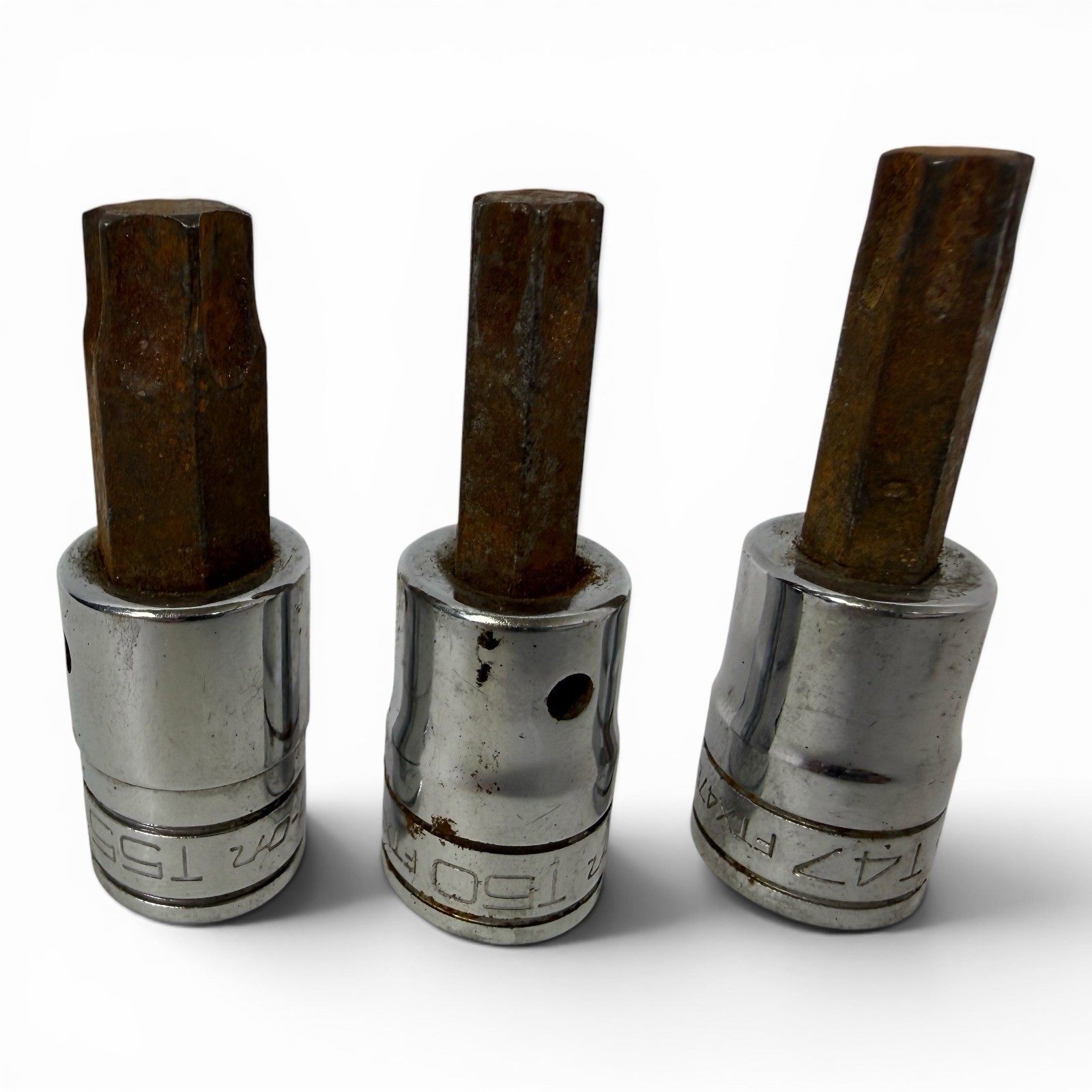 SNAP-ON 3/8" Drive T55, T50, T47 Torx Bit Driver Sockets