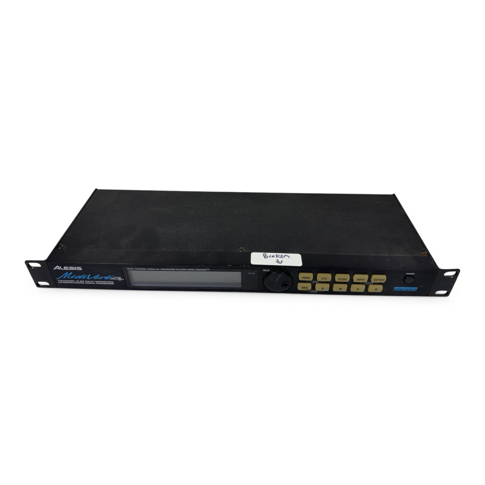 Alesis MidiVerb rackmount digital reverb/multieffects (parts, broken wheel)