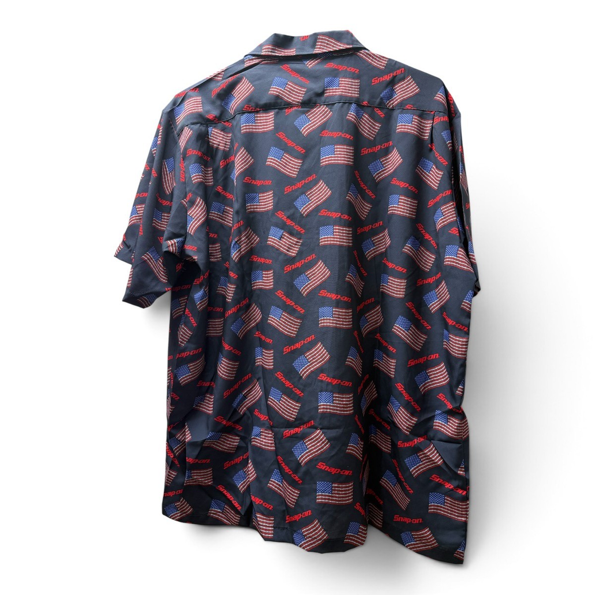 Snap-on Tools 2XL American Flag Patterned Button Down Dress Shirt (SPG066126)