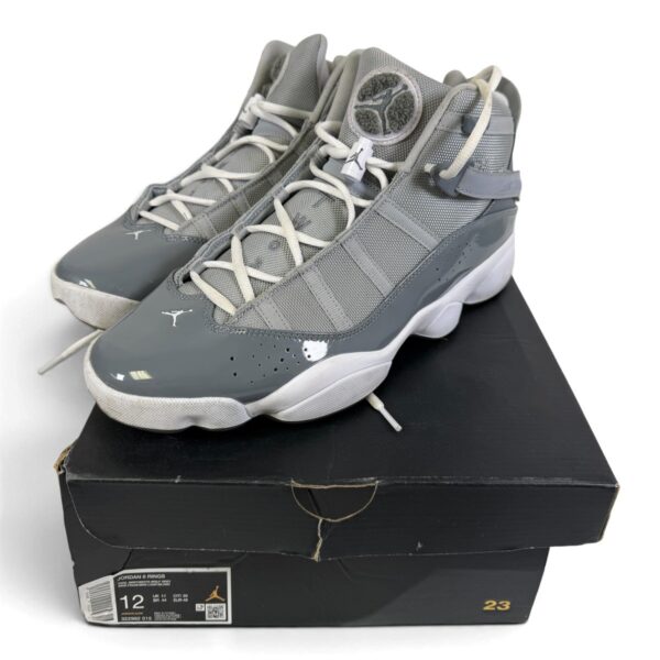 Jordan 6 Rings (Cool Grey/White-Wolf Grey) Size 12 322992-015 (SPG066203)