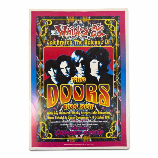 Vintage 1999 Dennis Loren The Byrds & The Doors Poster Whisky A Go Go