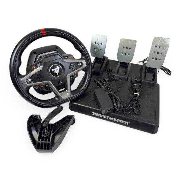 Thrustmaster T124-P5 Racing Wheel, Pedal Set, Power Supply, Clamp