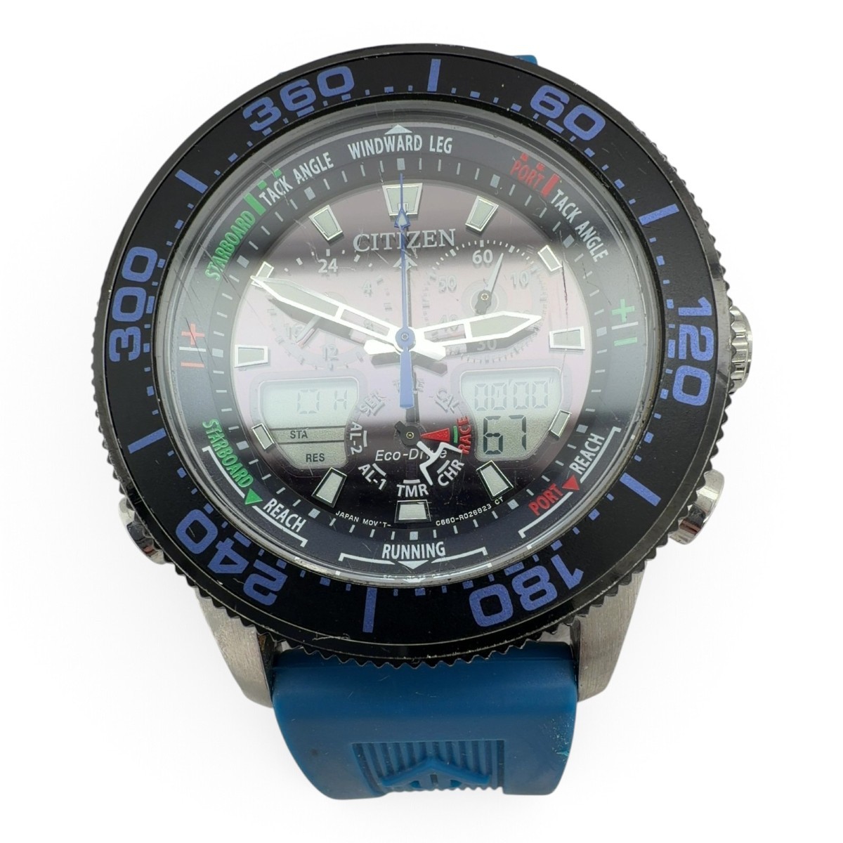 Citizen Promaster Eco-Drive Yacht Timer JY8037-50E Blue Strap Watch (SPG066595)