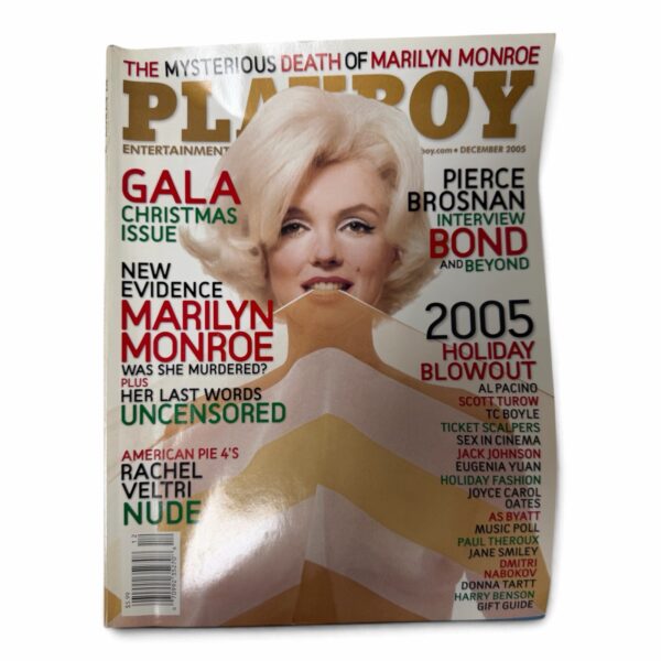 Playboy December 2005 Playmate Christine Smith, Pirece Brosnan, Marilyn Monroe