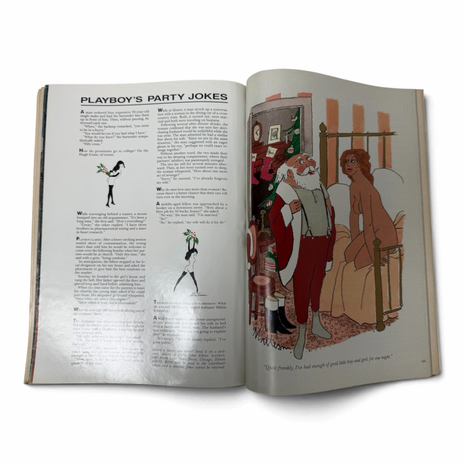 Playboy December 1995 Farrah Fawcett Magazine Christmas Issue Holiday Pictorial