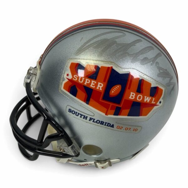 Super Bowl XLIV 44 Riddell Mini Helmet Signed Autograph Saints Colts 2010