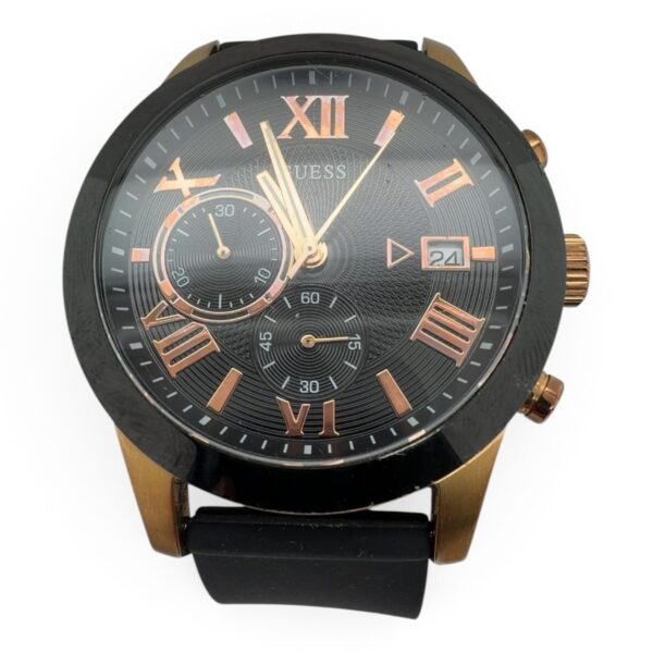 Guess U1055G3 Men's Chronograph Watch Gold-Tone/Black Aftermarket (SPG066592)