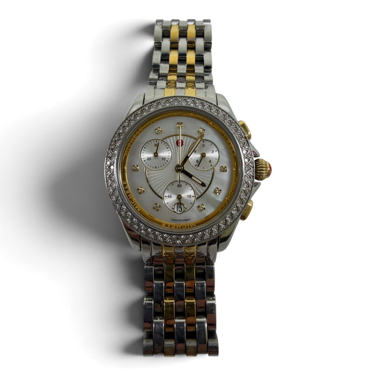 Belmore Chronograph Diamond Silver Dial Ladies Watch MWW29B000024 (SPG066389)