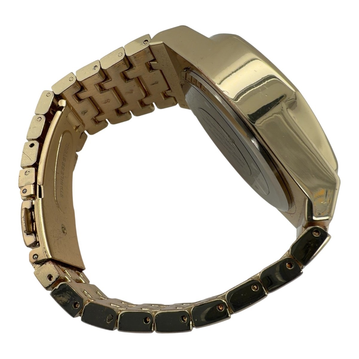 MC Model MC-742X Gold-Tone Multi-Function Quartz Wristwatch, 6.25" (SPG066589)