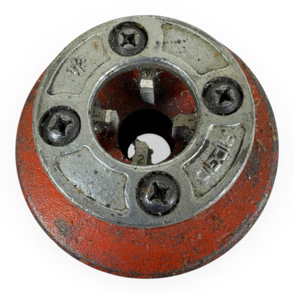 Ridgid 1/2" NPT Pipe Threader Die Head – Good, Moderate Wear, Teeth Sharp