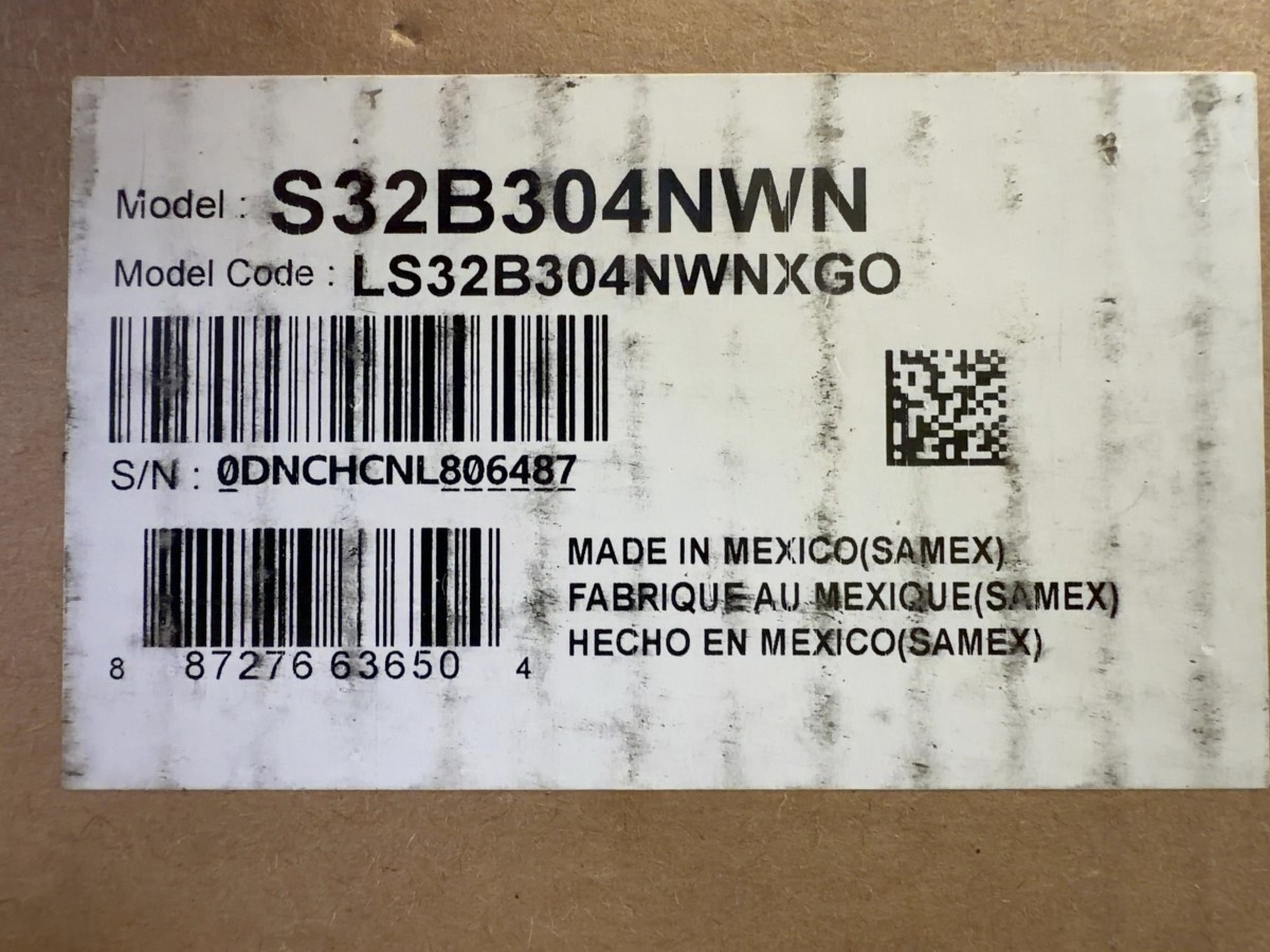 Samsung S32B304NWNN 32" Essential Monitor New Sealed Box (SPG066538)