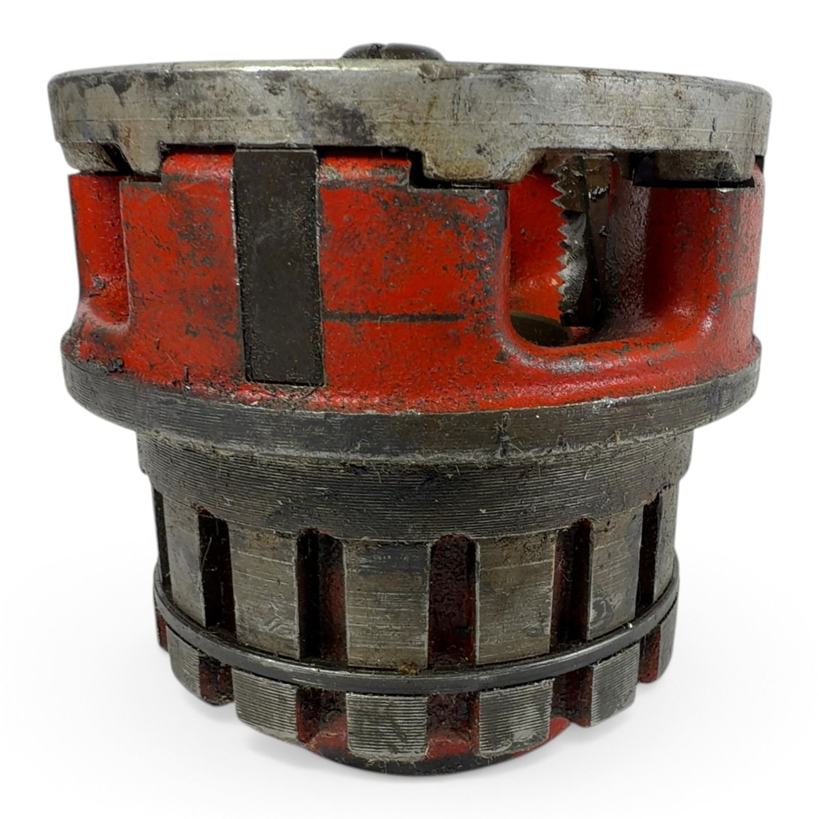 Ridgid 1-1/2" Pipe Threader Die Head – Fair, teeth worn, heavy cosmetic wear