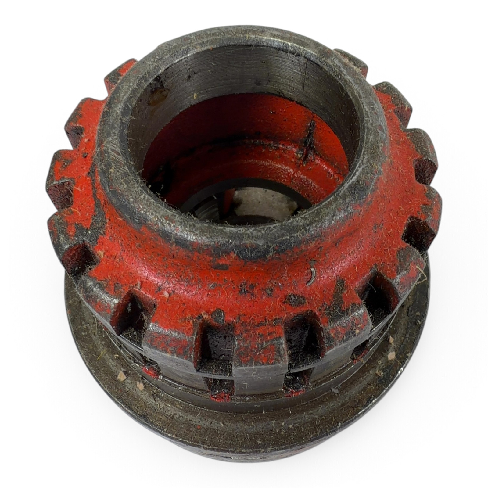 Ridgid 1-1/2" Pipe Threader Die Head – Fair, teeth worn, heavy cosmetic wear