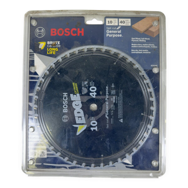 Bosch EDGE Extreme Carbide 10" 40T General Purpose Saw Blade New Sealed