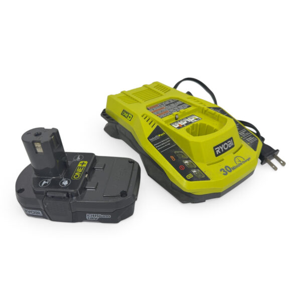 Ryobi P117 18V ONE+ Charger with P102 Lithium Battery – Good Condition