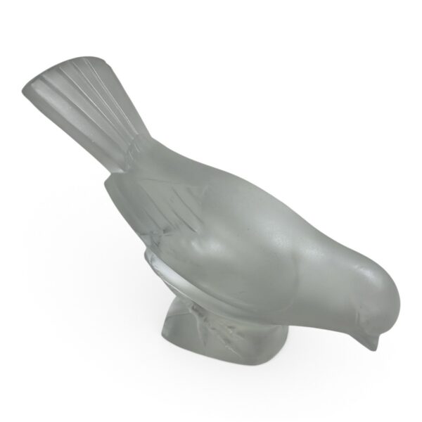 Lalique Frosted Glass Bird Figurine Signed France, Good Condition (SPG066519)