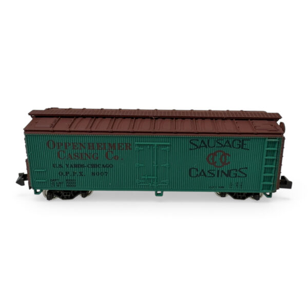 Con-Cor/Kato N Scale Boxcar Oppenheimer Casing Co. Sausage Casings w/ Box