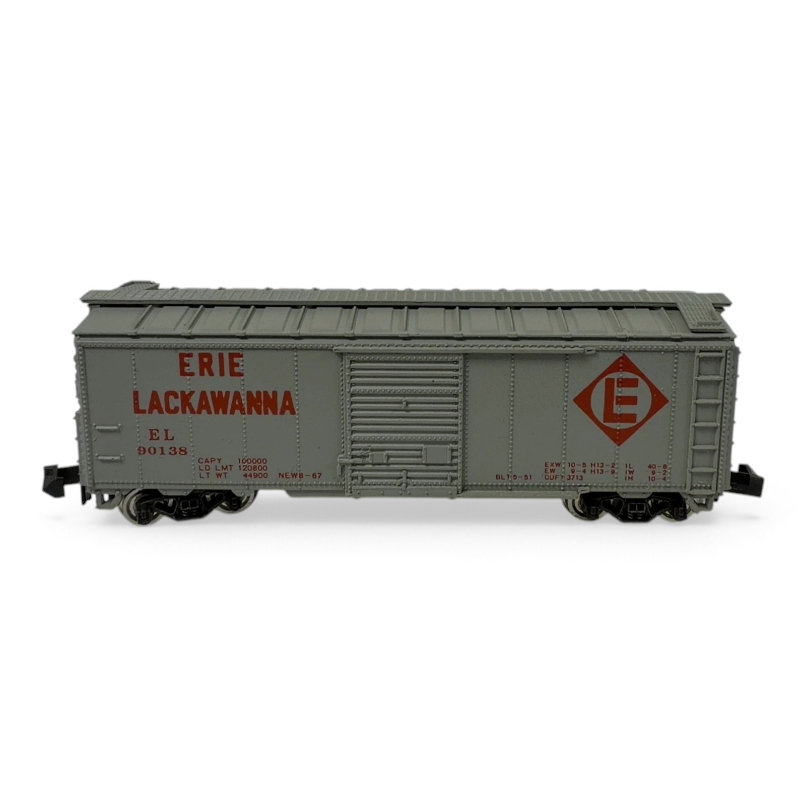 Con-Cor 1001-R Erie Lackawanna N Scale 40' Boxcar with Box (Used, Japan)