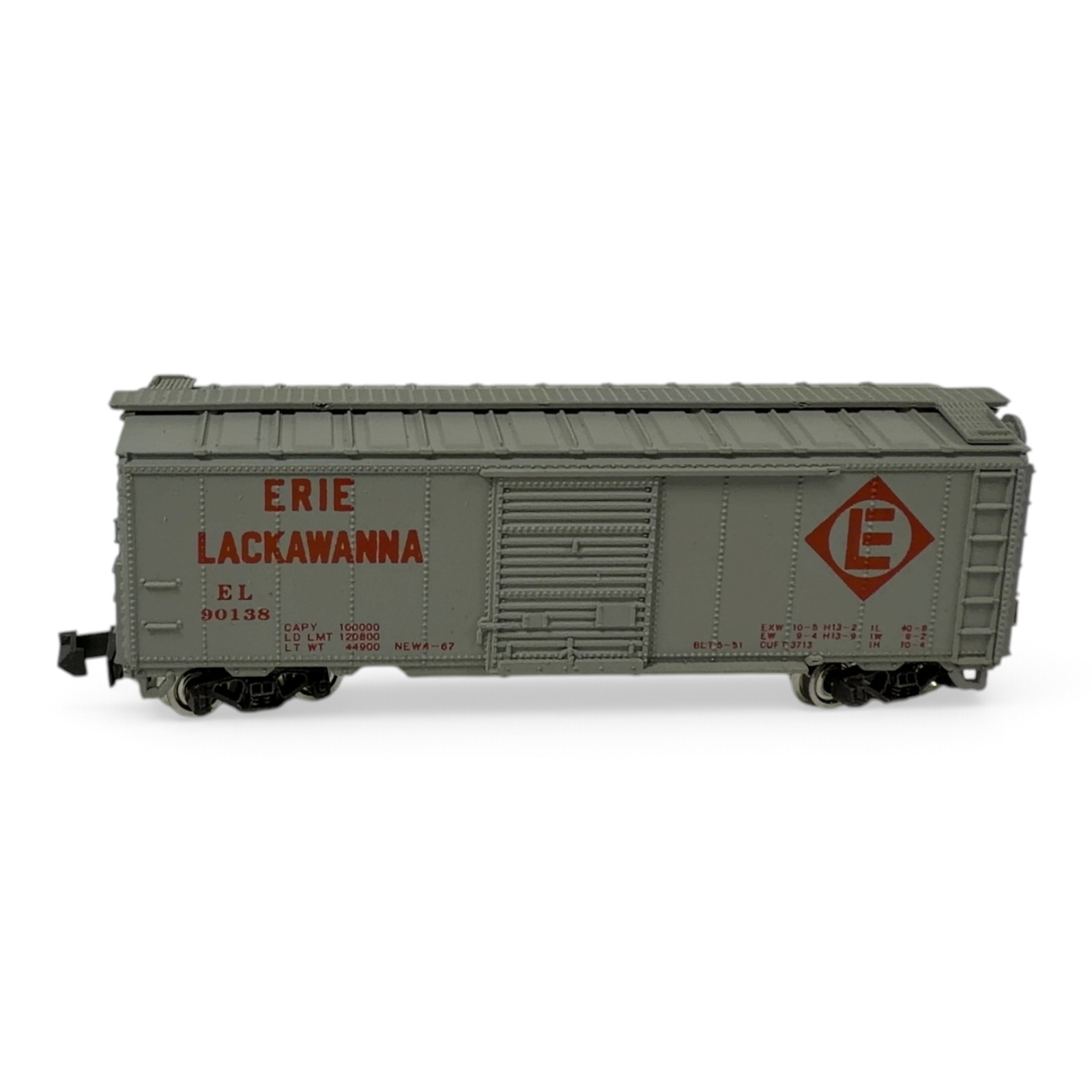 Con-Cor 1001-R Erie Lackawanna N Scale 40' Boxcar with Box (Used, Japan)
