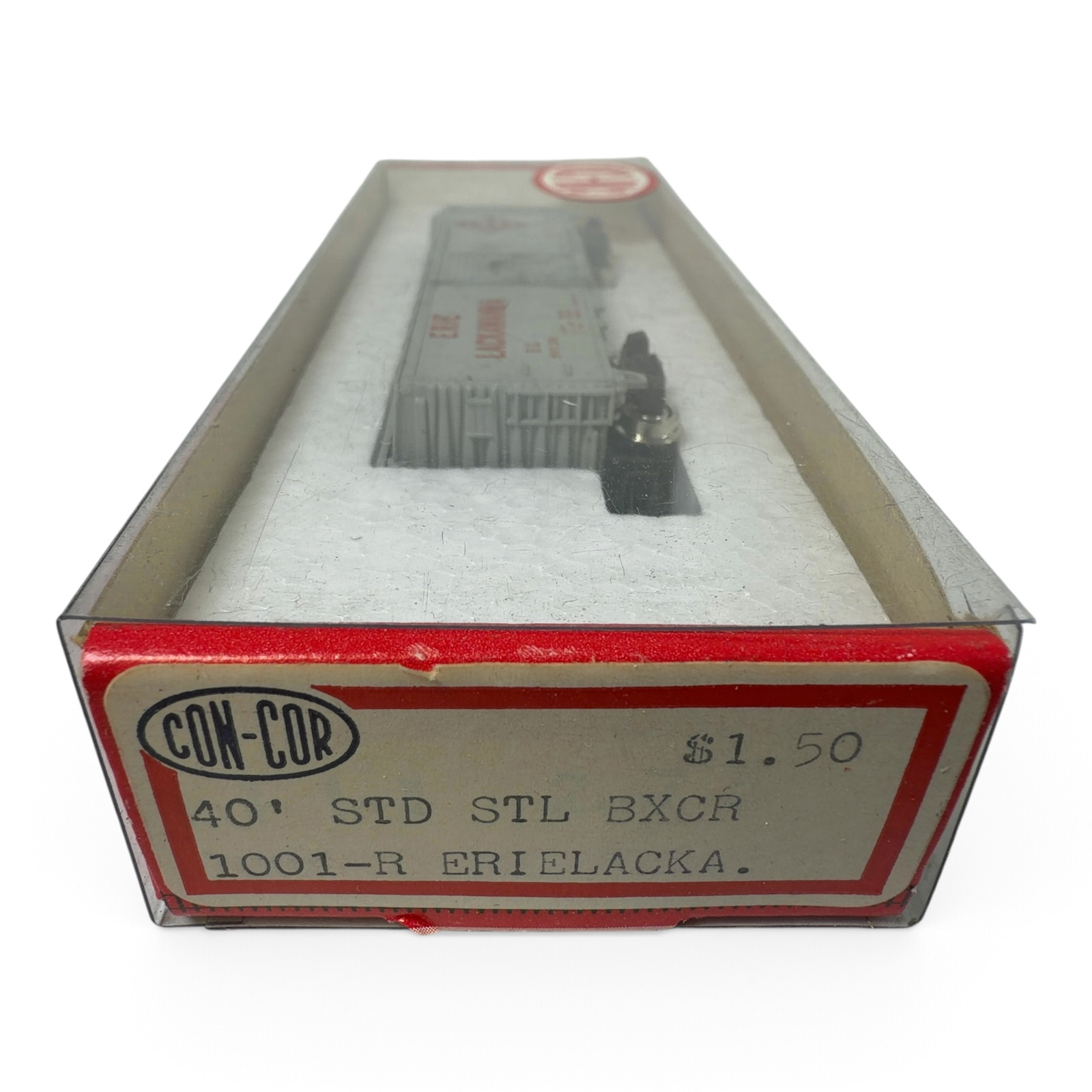 Con-Cor 1001-R Erie Lackawanna N Scale 40' Boxcar with Box (Used, Japan)