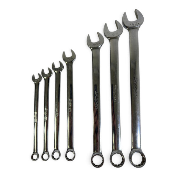 Snap-on 7pc SAE Combination Wrench Set OEX10A–OEX22A USA Made