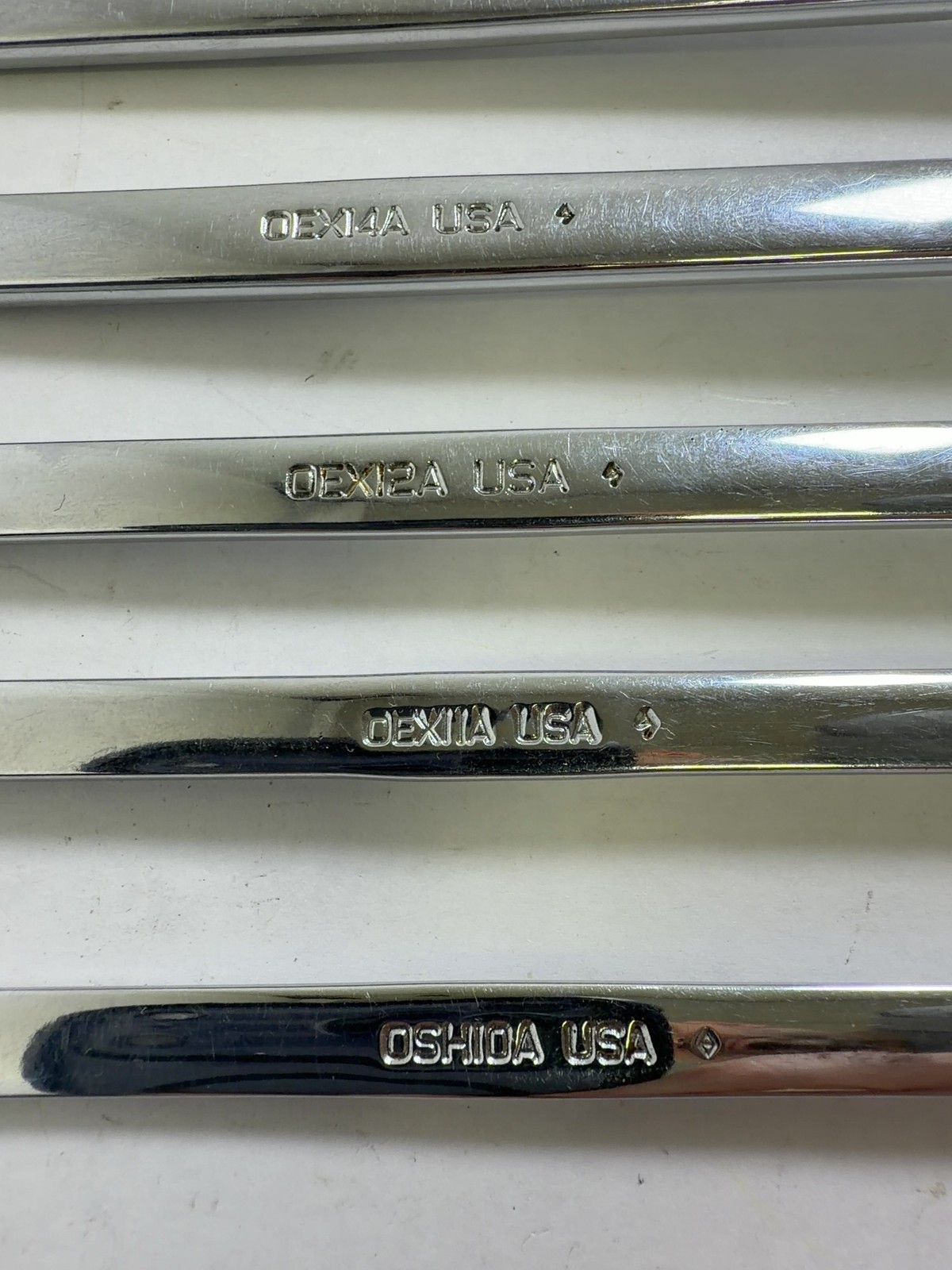 Snap-on 7pc SAE Combination Wrench Set OEX10A–OEX22A USA Made