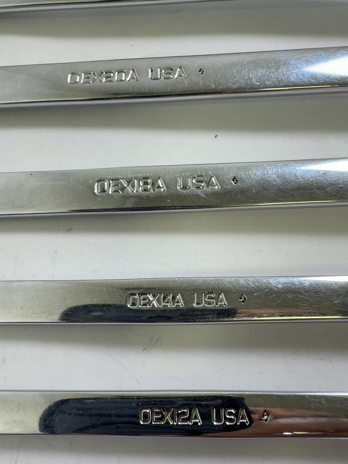 Snap-on 7pc SAE Combination Wrench Set OEX10A–OEX22A USA Made