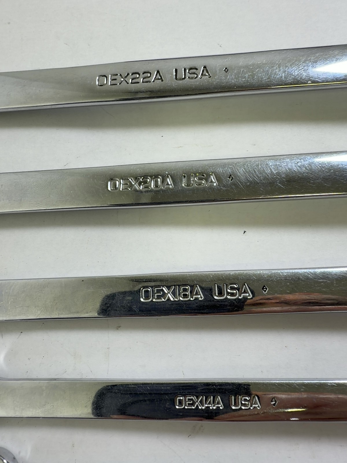 Snap-on 7pc SAE Combination Wrench Set OEX10A–OEX22A USA Made