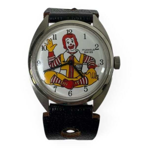 Ronald McDonald 17 Jewel Swiss Vintage Watch – Leather Strap, Fair (SPG066505)