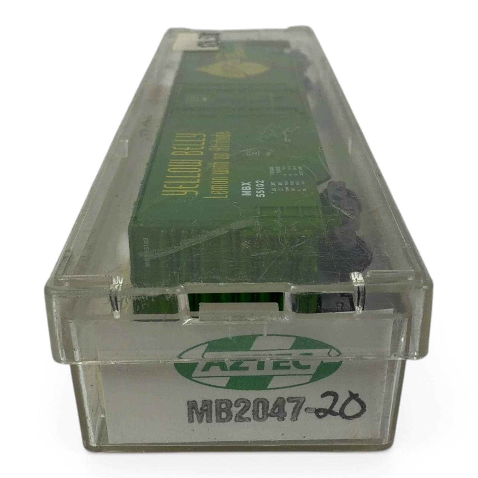 Aztec N Scale 'Yellow Belly Lemon with an Attitude' MBX 55102 Boxcar w/Case