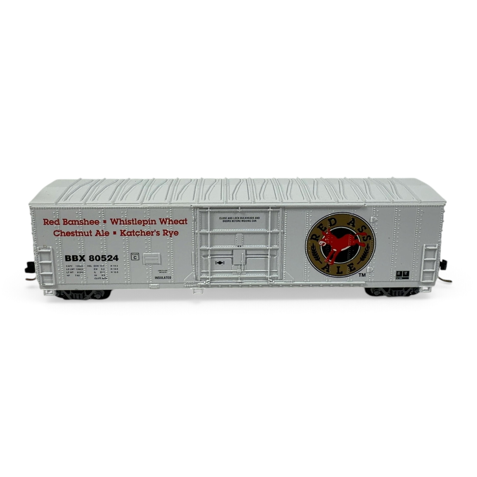 Aztec N Scale Boxcar Red Ass Ale BBX 80524 MB2047-23 w/ Original Box