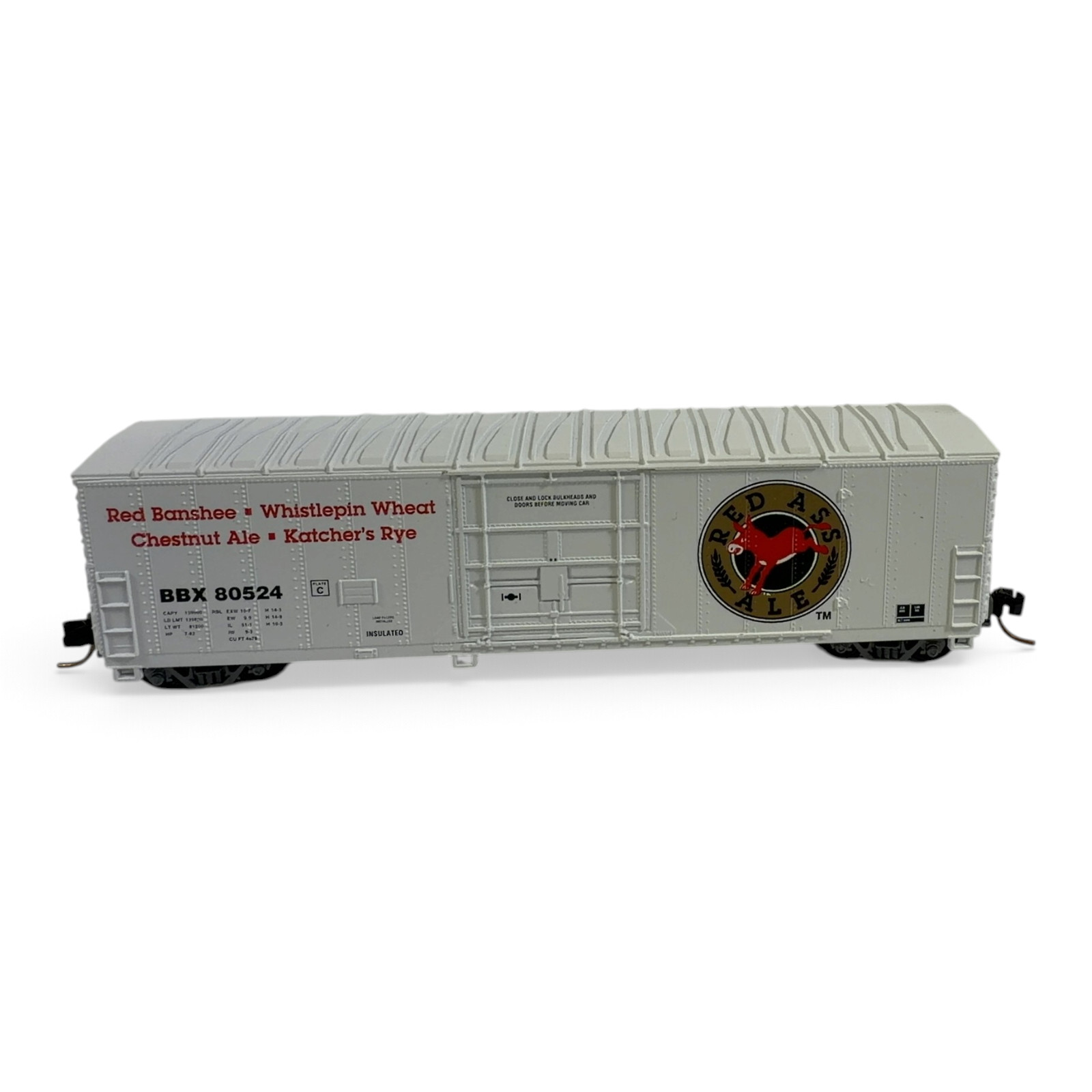 Aztec N Scale Boxcar Red Ass Ale BBX 80524 MB2047-23 w/ Original Box