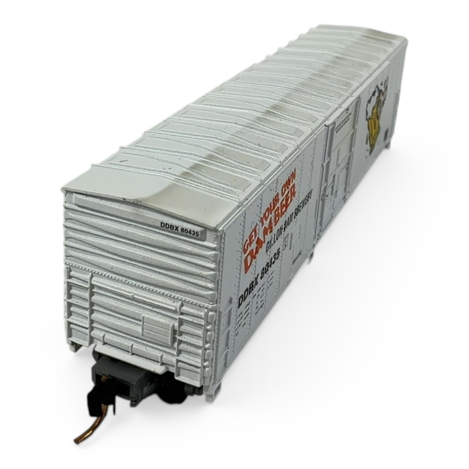 Aztec HO Boxcar DDBX 80435 'Get Your Own Dam Beer' Dillon Dam Brewery w/ Case