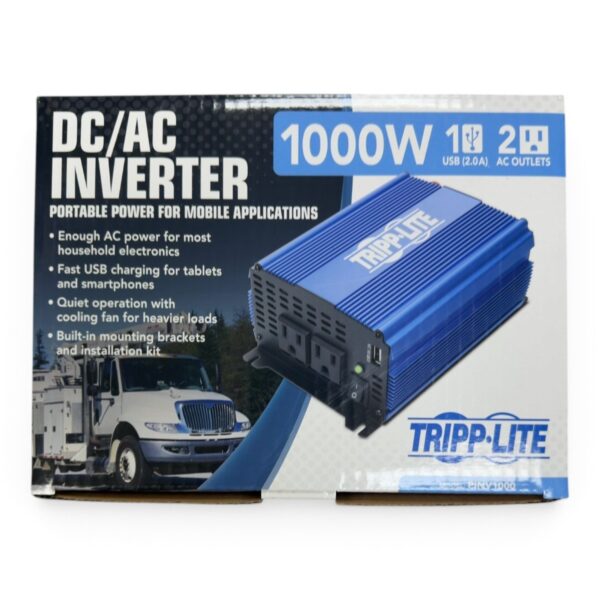 Tripp Lite PINV1000 1000W DC/AC Power Inverter USB – Open Box (SPG066468)