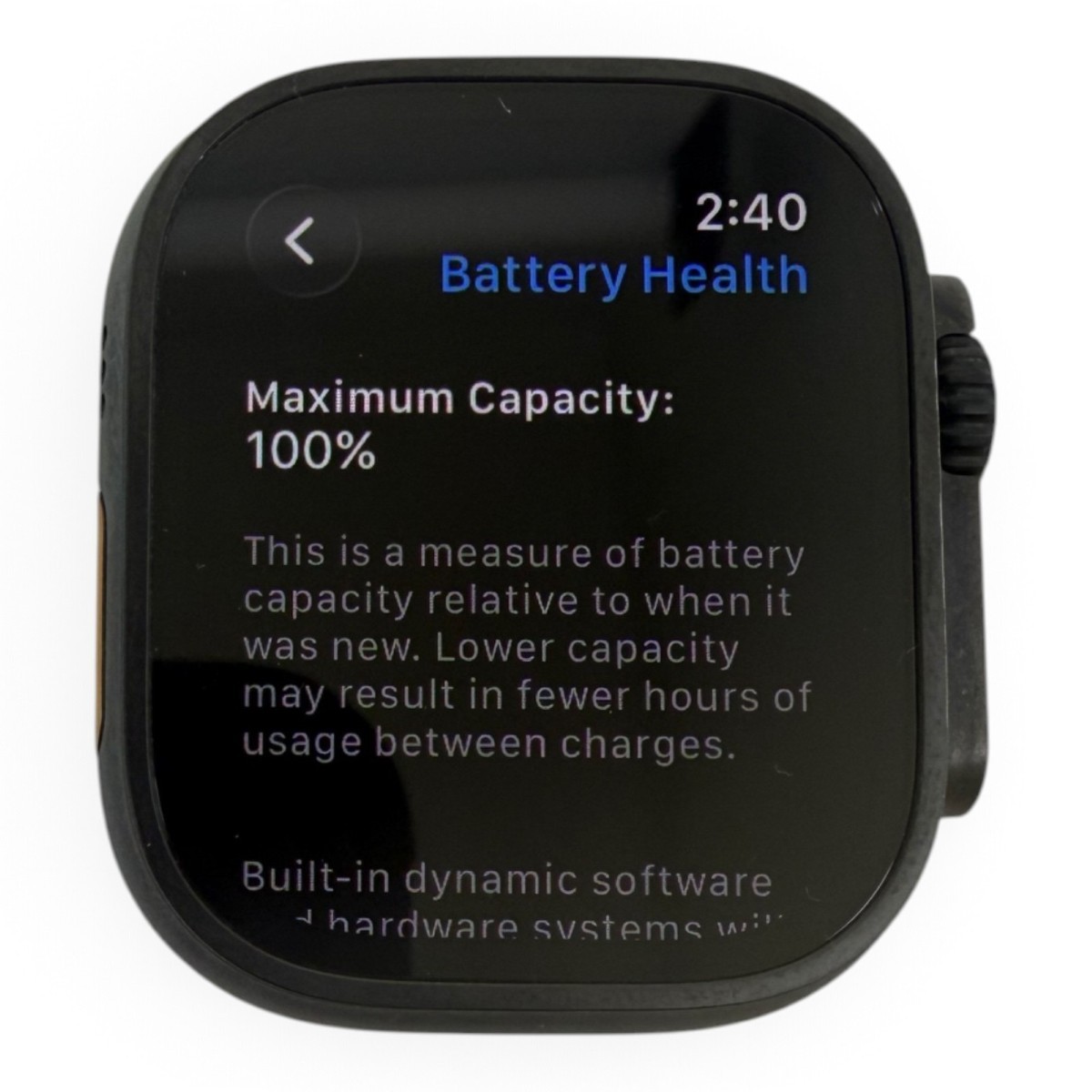 Apple Watch Ultra 2 49mm MX4P3LW/A, Black Ocean Band, Good Condition (SPG066478)