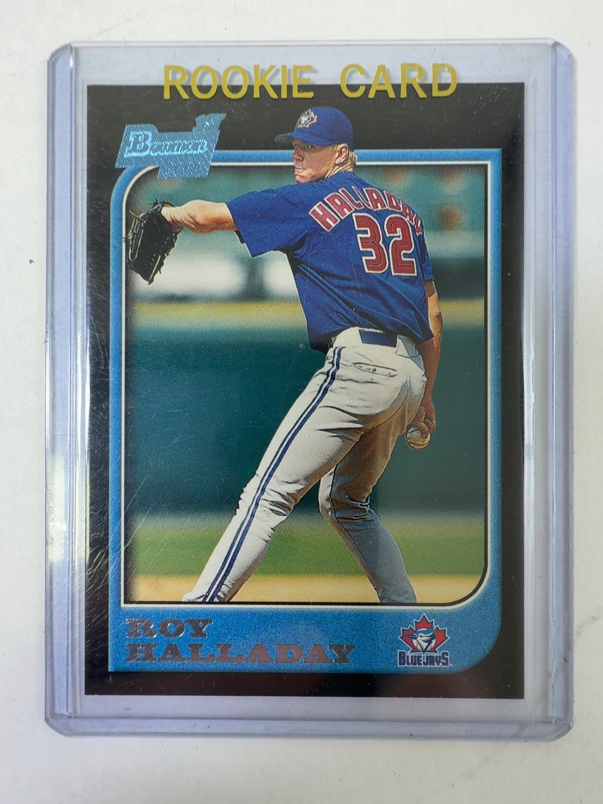 Roy Halladay Rookie & Bowman Card Lot (Bowman #308 x2, Bowman's Best #136, BlueJ