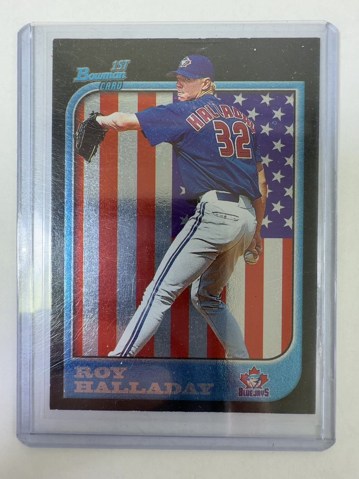 Roy Halladay Rookie & Bowman Card Lot (Bowman #308 x2, Bowman's Best #136, BlueJ