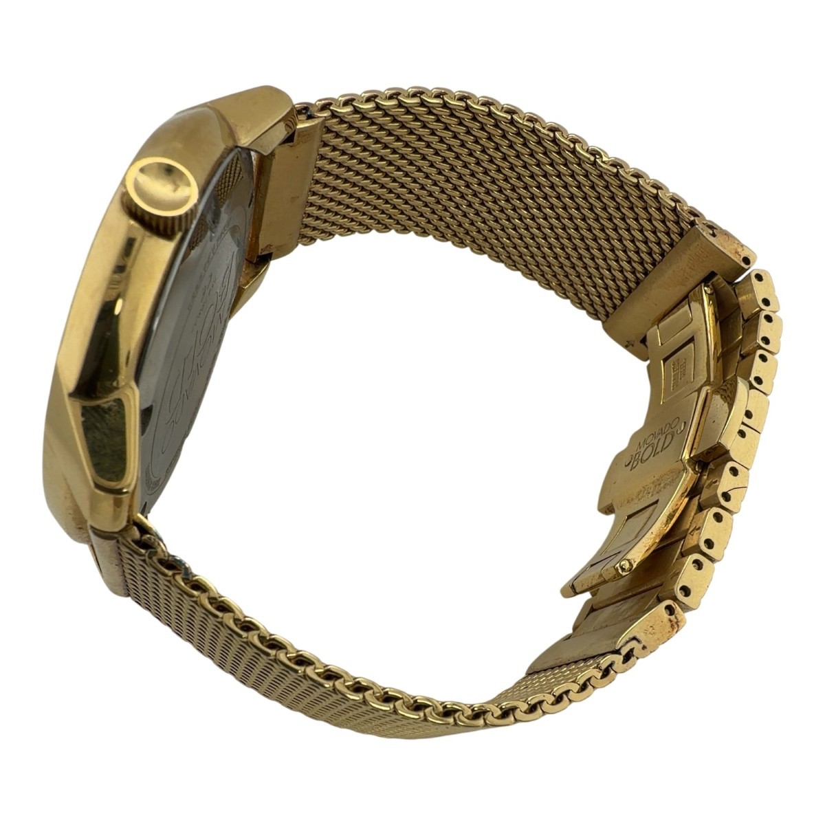 Movado BOLD MB.0113.4.6294 Gold-Tone Mesh Quartz Watch w/ New Batt (SPG066590)
