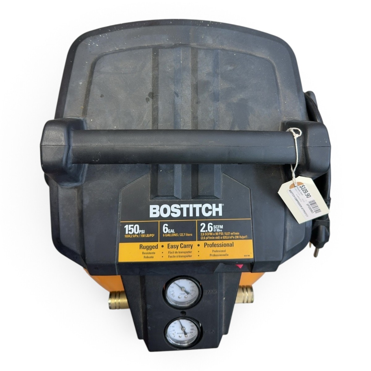 Bostitch 6-Gallon 150 PSI Pancake Air Compressor – - Pickup Only (SPG065803)