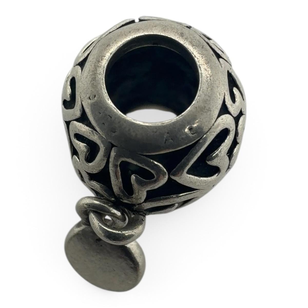 Pandora Heart Pattern Dangle Charm Bead – Engraved 'I Love You' (SPG066463)