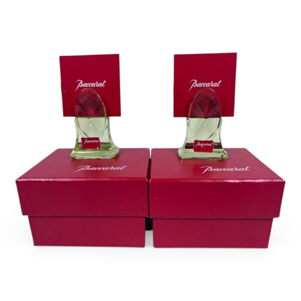 Lot of 2 Baccarat Crystal Tranquility Business Place Card Holder Table Setting