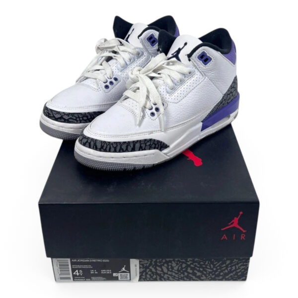 NIKE Grade School Air Jordan Retro 3 (GS) 'Dark Iris' DM0967-105 4Y (SPG054938)